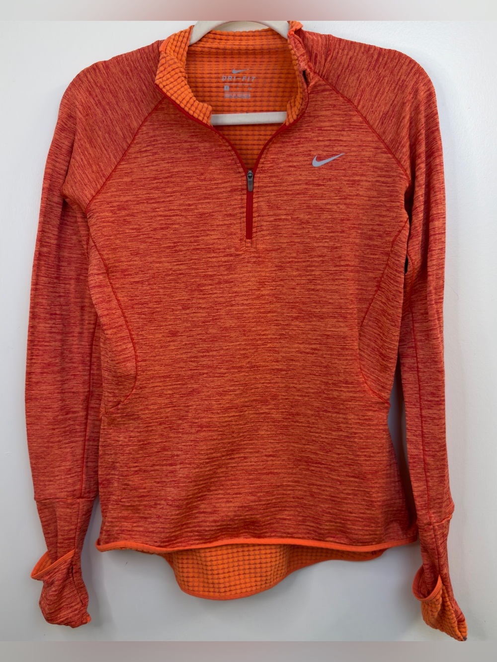 Nike Men’s Orange Heather Quarter-Zip Pullover